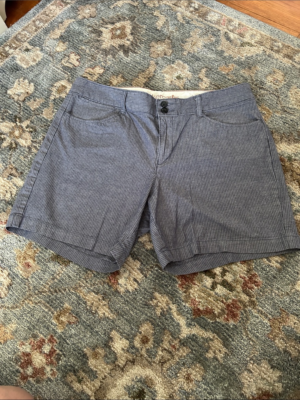 Dockers Navy Micro-Striped Women’s Shorts